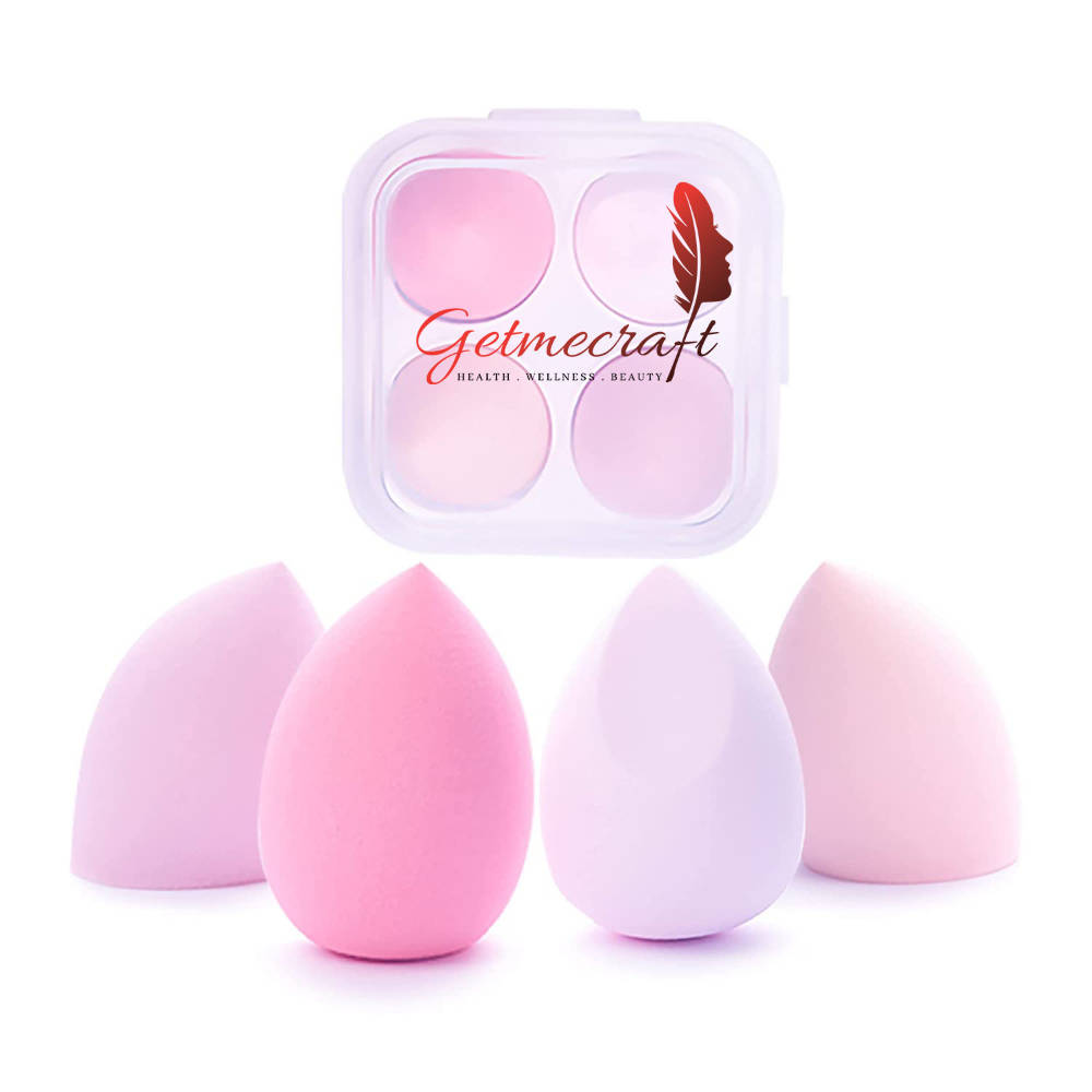 Beauty Blender Makeup Sponge Set With Storage Case - Multi-Pink Colored | T32 - view 1