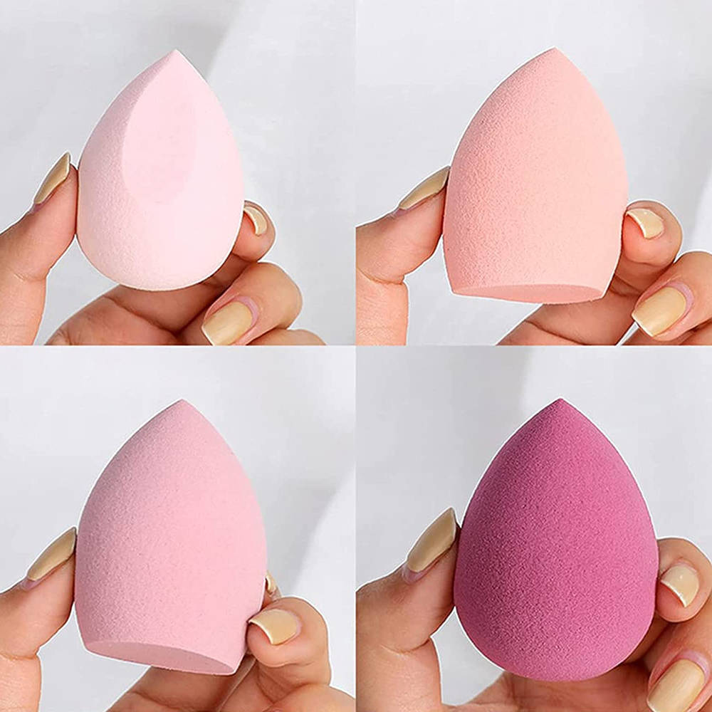 Beauty Blender Makeup Sponge Set With Storage Case - Multi-Pink Colored | T32 - view 4