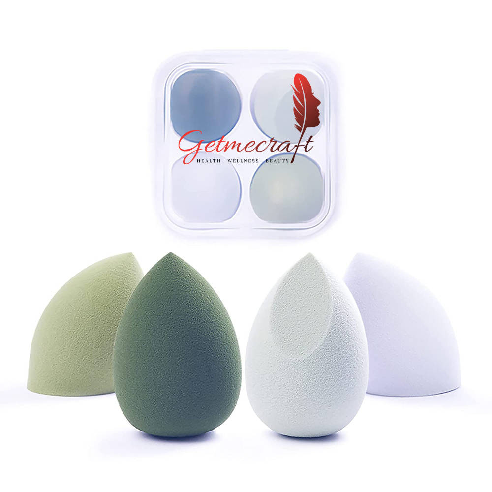 Beauty Blender Makeup Sponge Set With Storage Case - Multi-Green Colored | T32 - view 1