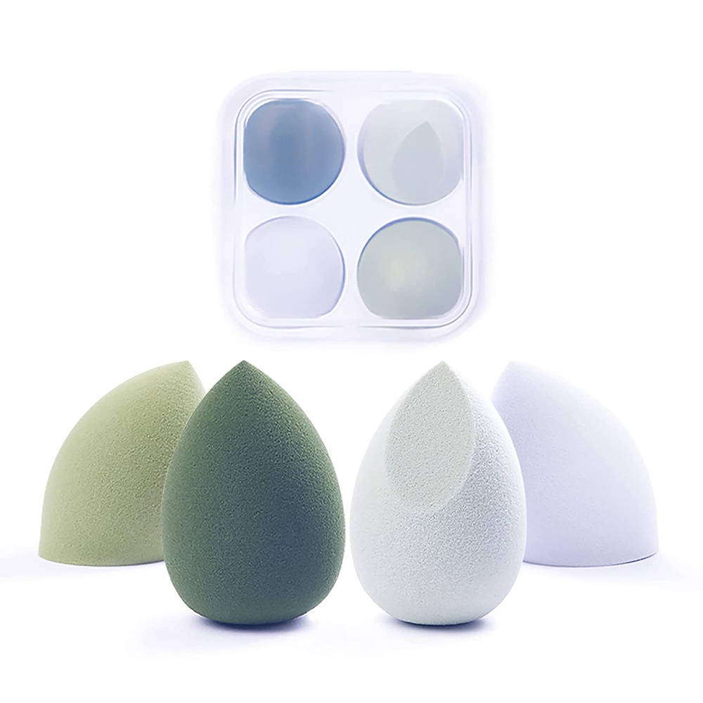 Beauty Blender Makeup Sponge Set With Storage Case - Multi-Green Colored | T32 - view 5