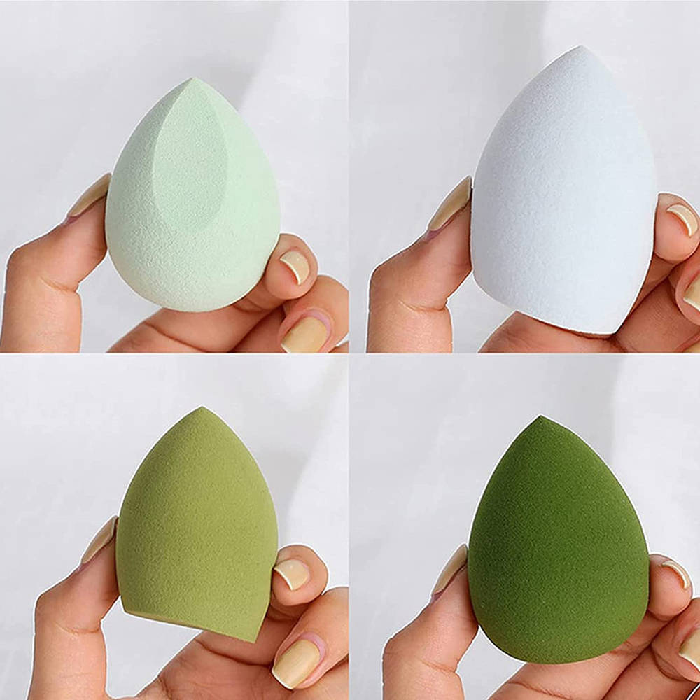 Beauty Blender Makeup Sponge Set With Storage Case - Multi-Green Colored | T32 - view 6