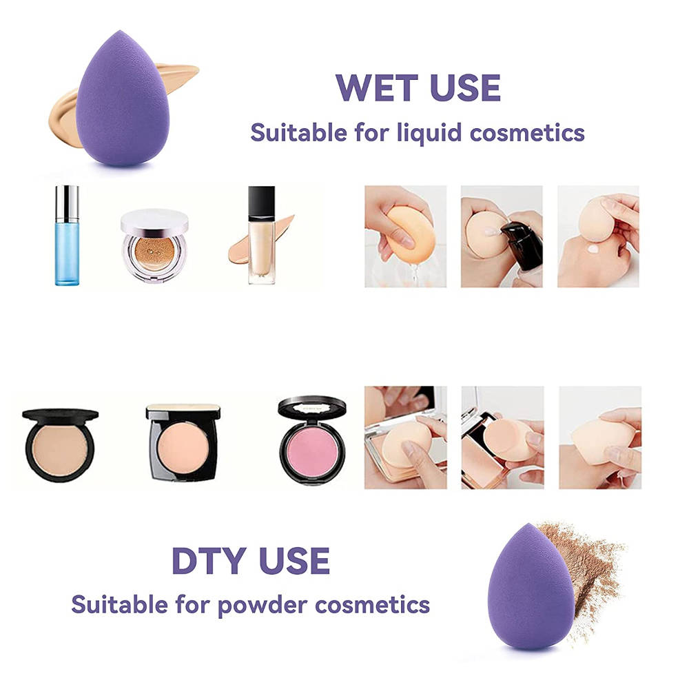 Beauty Blender Makeup Sponge Set With Storage Case - Multi-Purple Colored | T32 - view 5