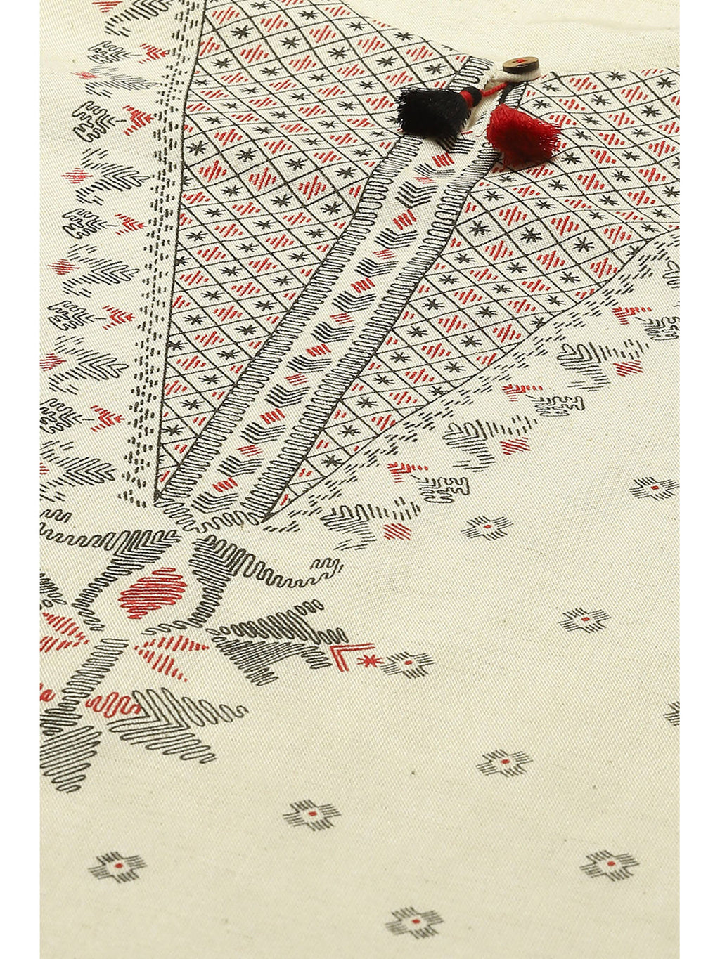 Off White Rayon Straight Kurta | FY93 - view 2