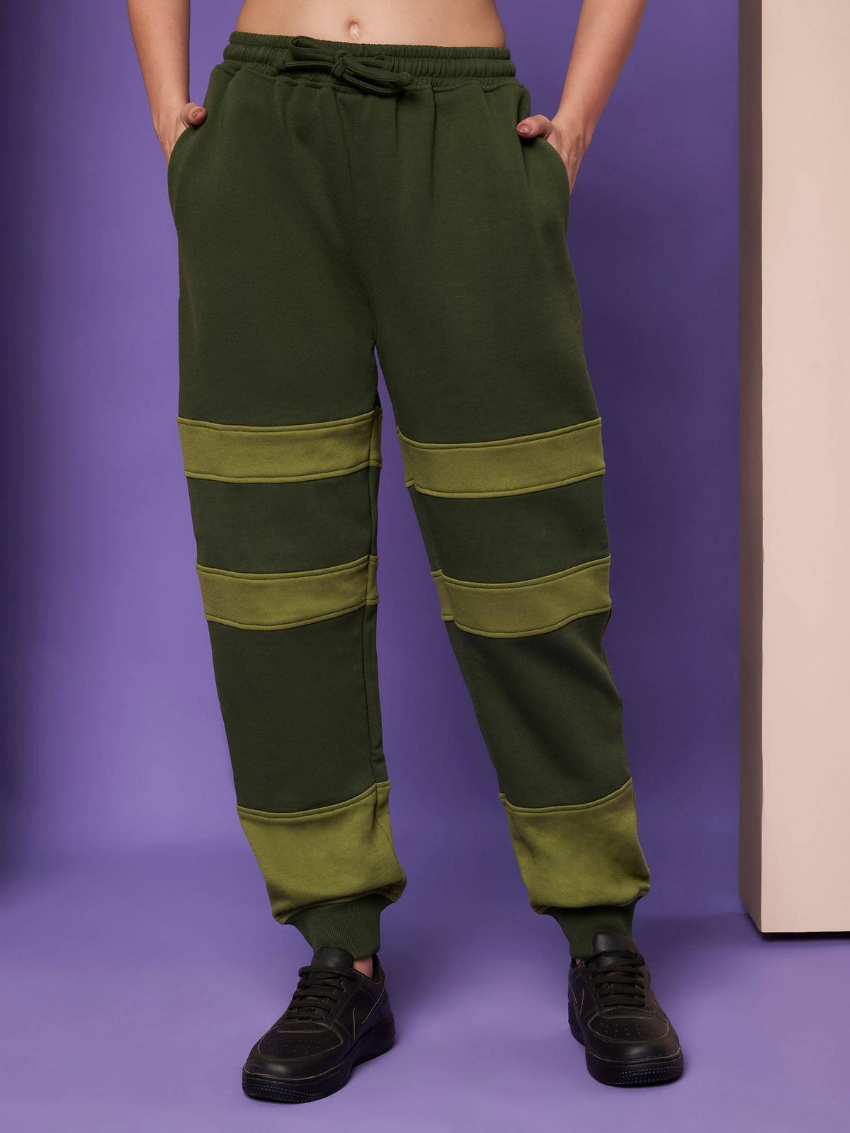 Burgundy Women Joggers | WJ89 - view 8