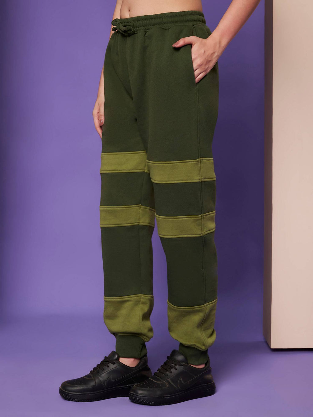 Burgundy Women Joggers | WJ89 - view 10