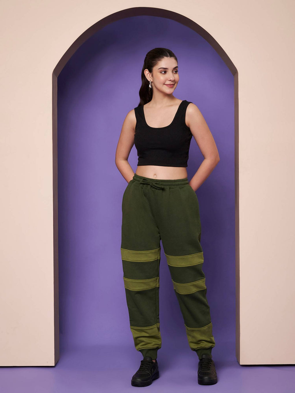 Burgundy Women Joggers | WJ89 - view 13