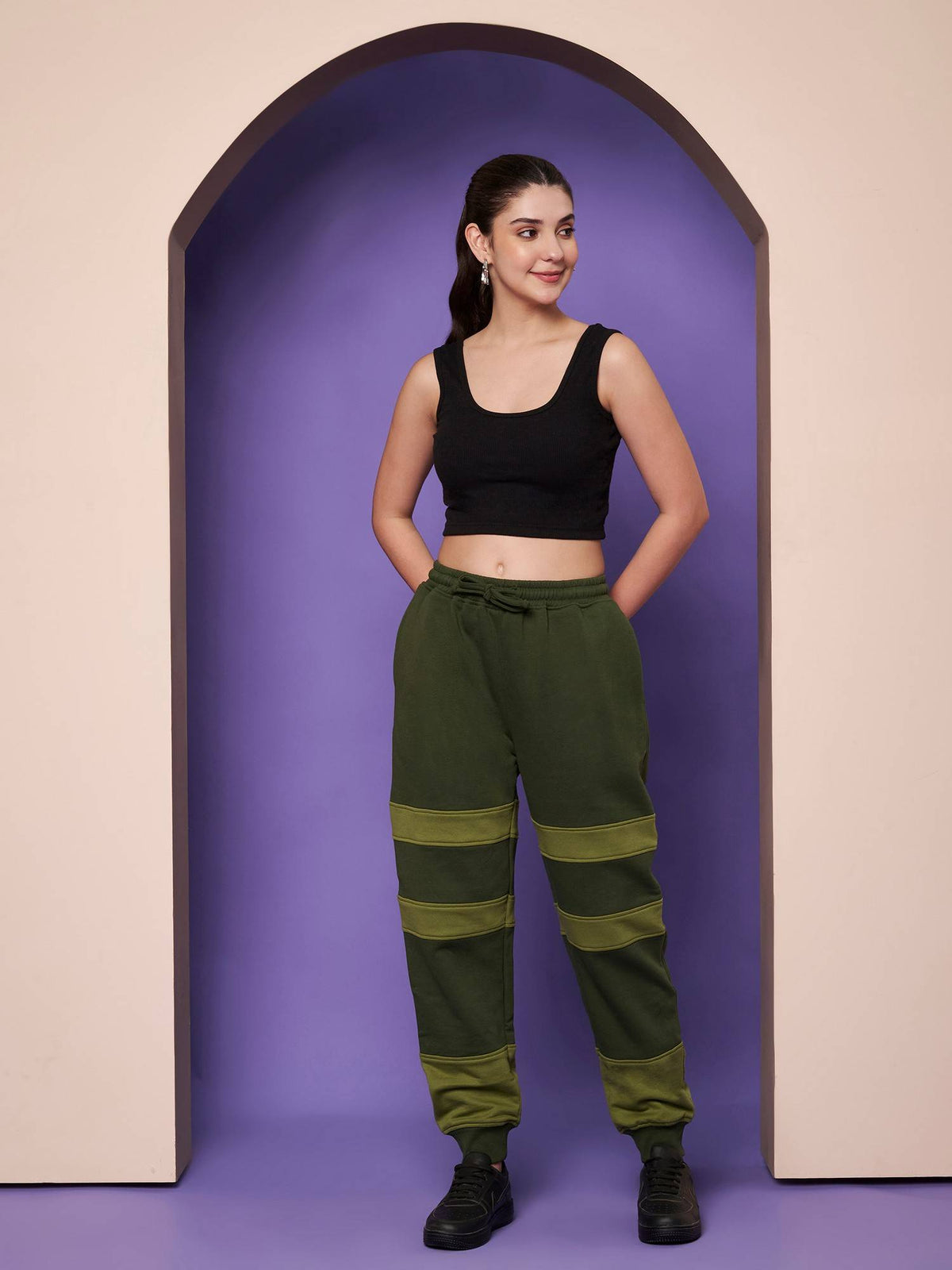 Burgundy Women Joggers | WJ89 - view 13