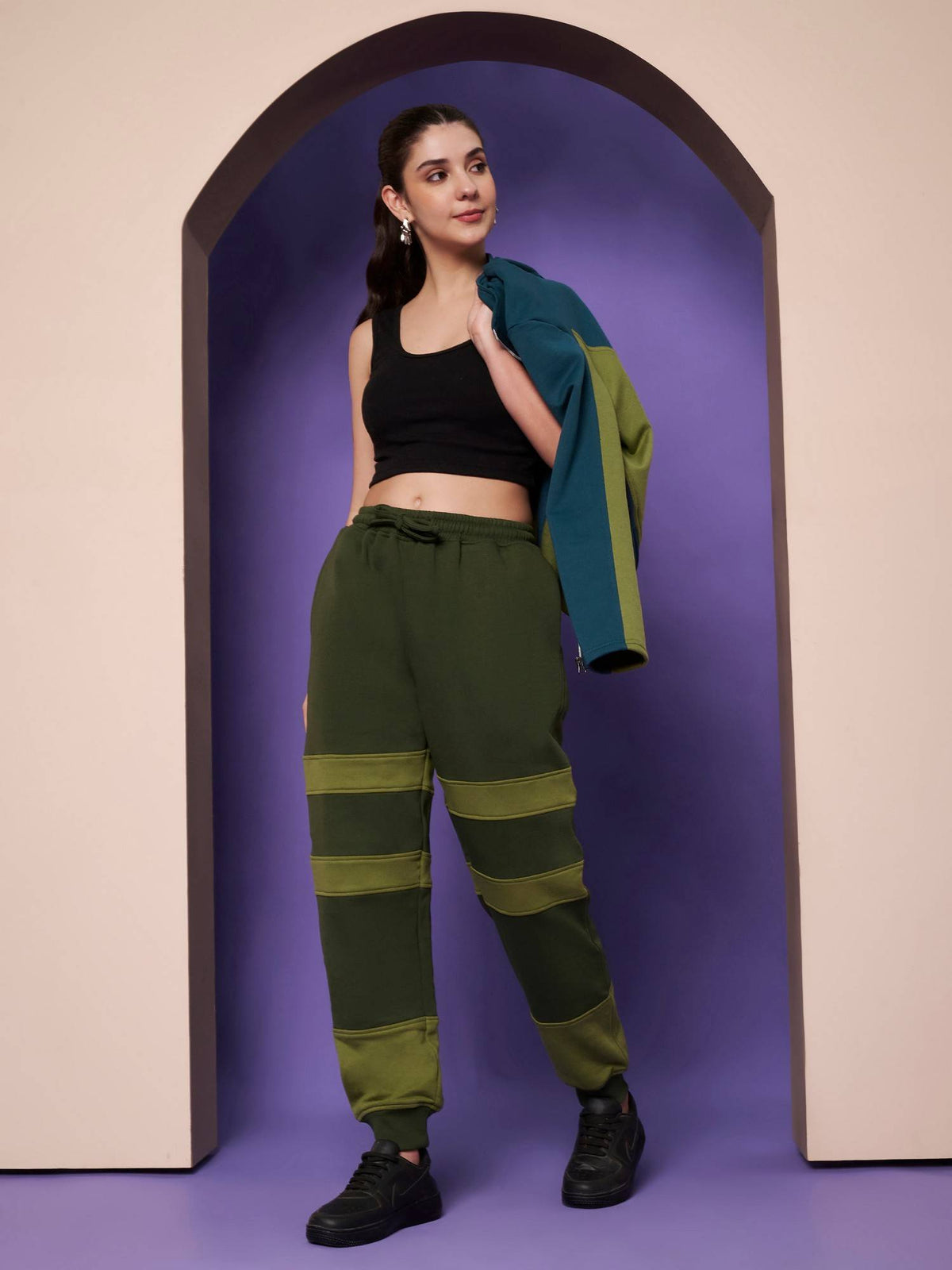 Burgundy Women Joggers | WJ89 - view 14