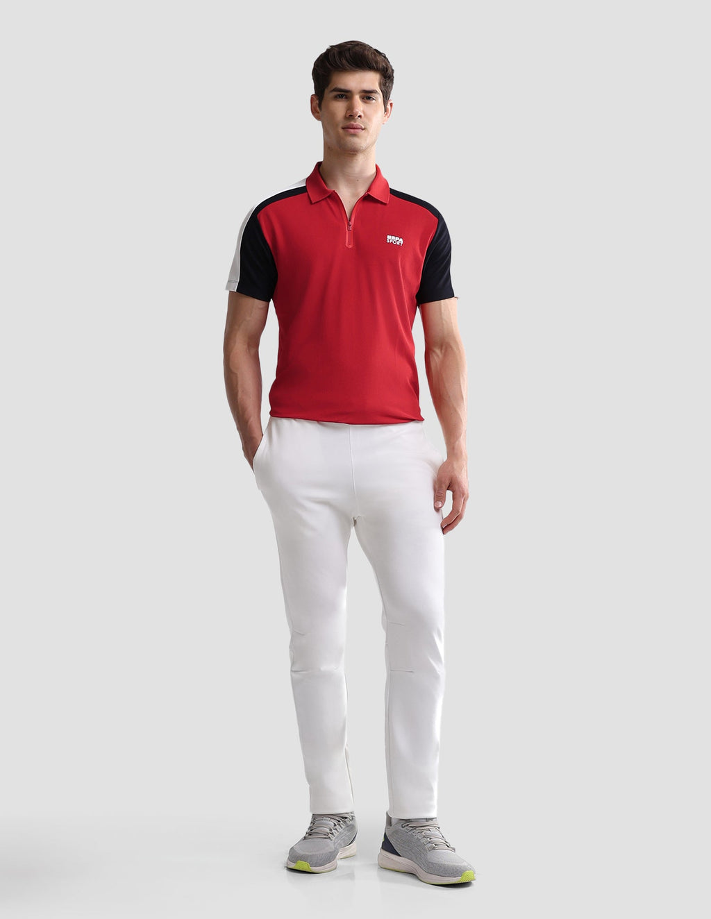 Solid Slim Fit Active Polo Shirt USP0