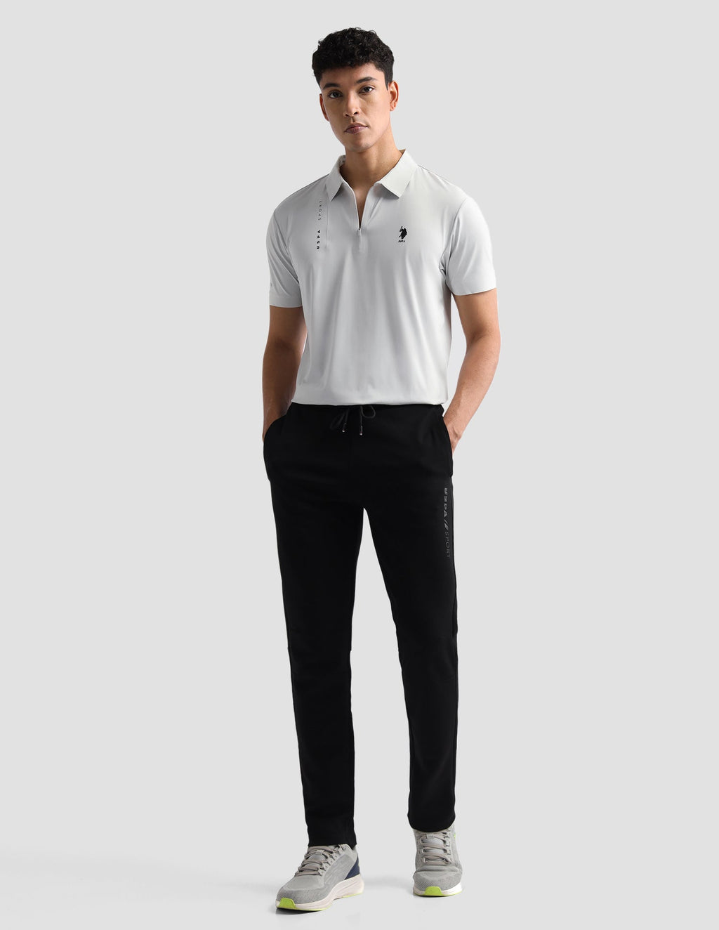 Solid Slim Fit Active Polo Shirt USP0