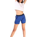 Gym & Running Shorts For Women (Blue Dots) S54