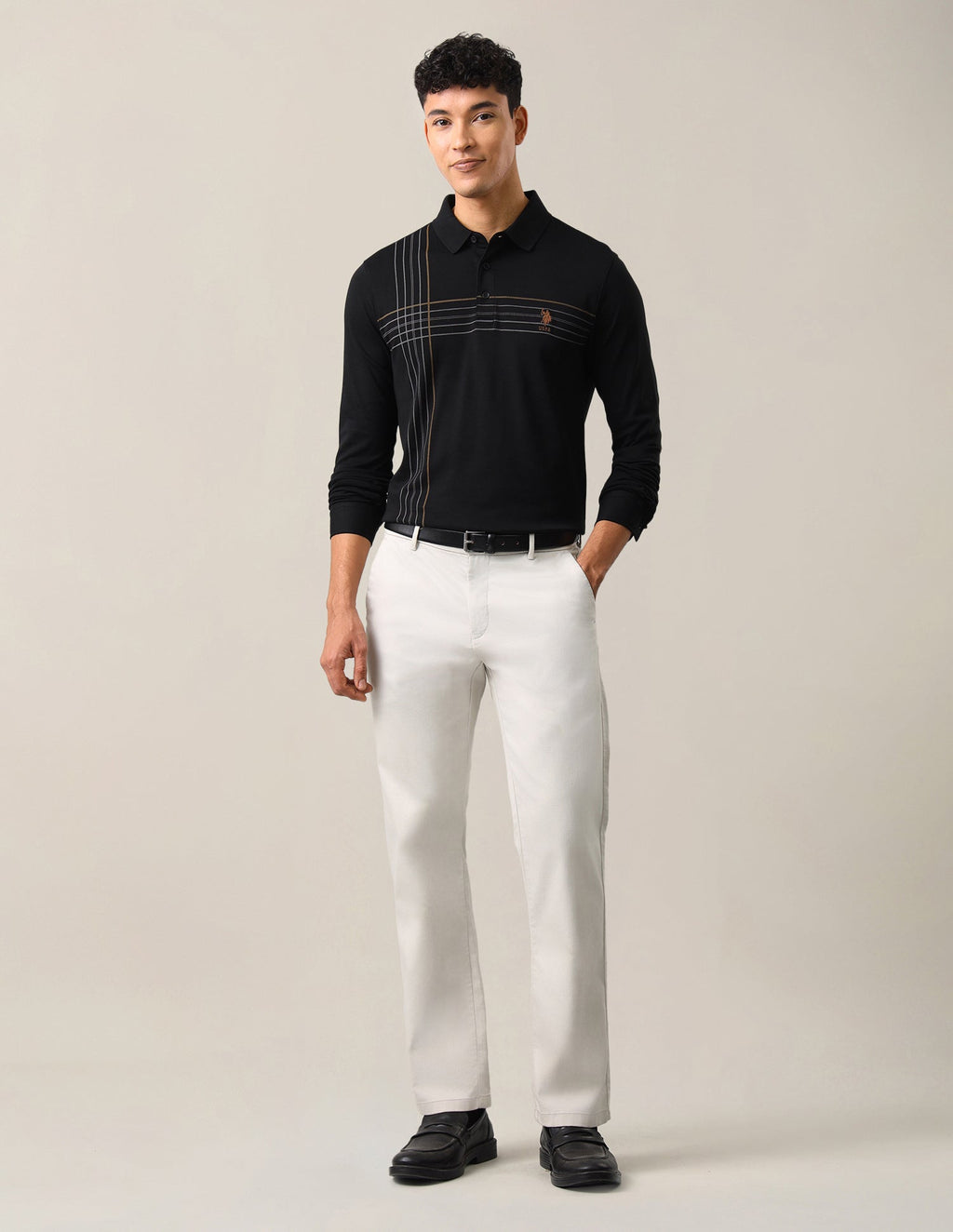 Solid Slim Fit Polo Shirt USP0