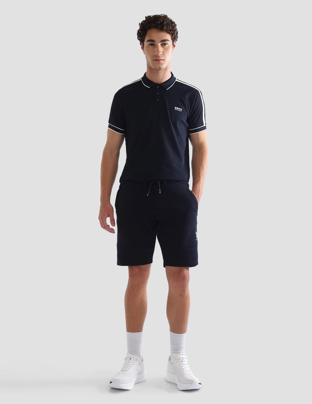 Solid Slim Fit Active Polo Shirt USP0