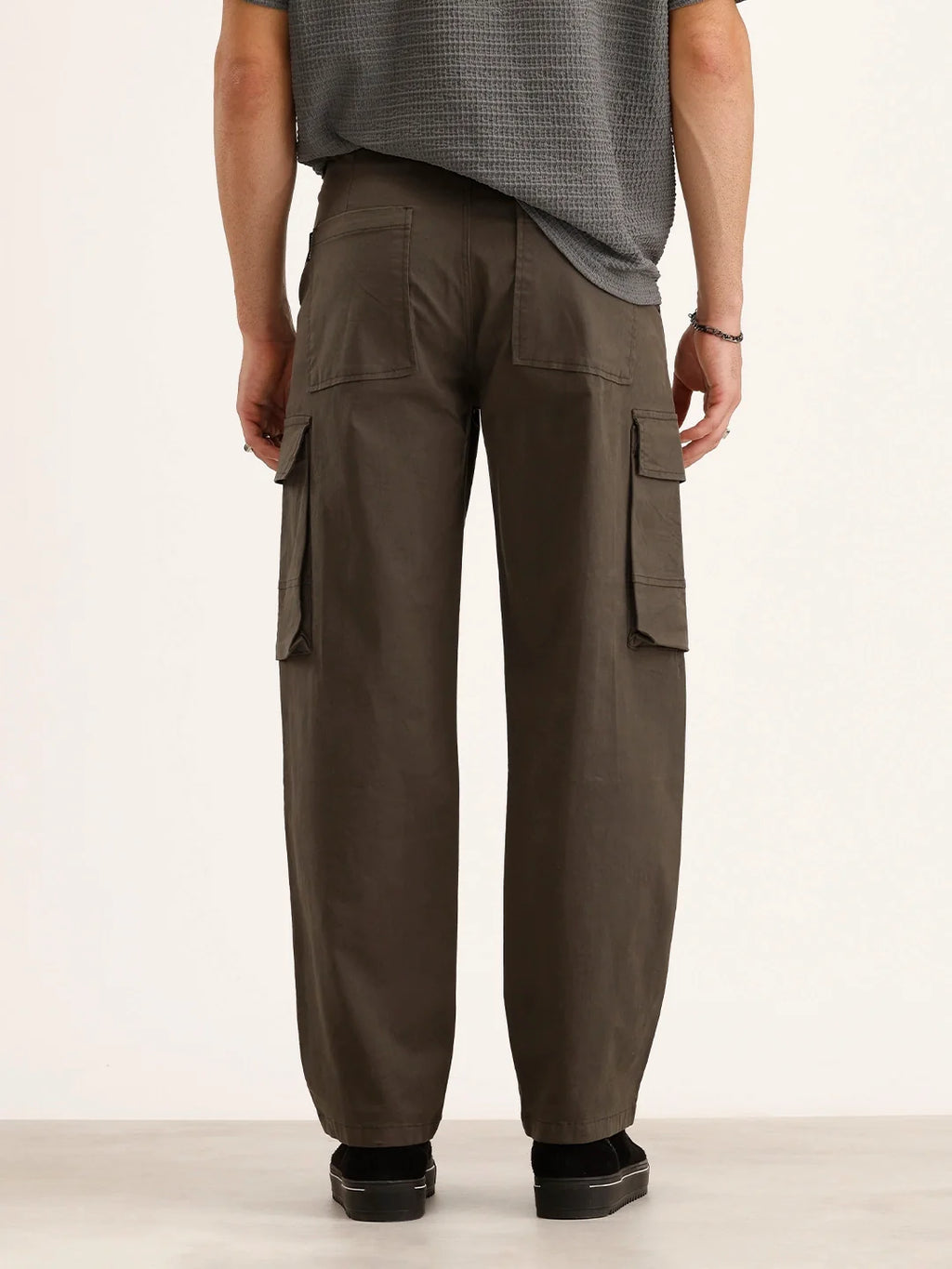 Loose Fit Cargo Trouser | Olive