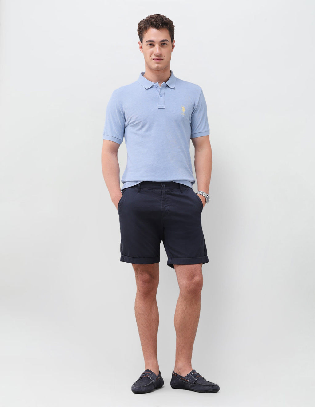 Solid Slim Fit Polo Shirt USP0