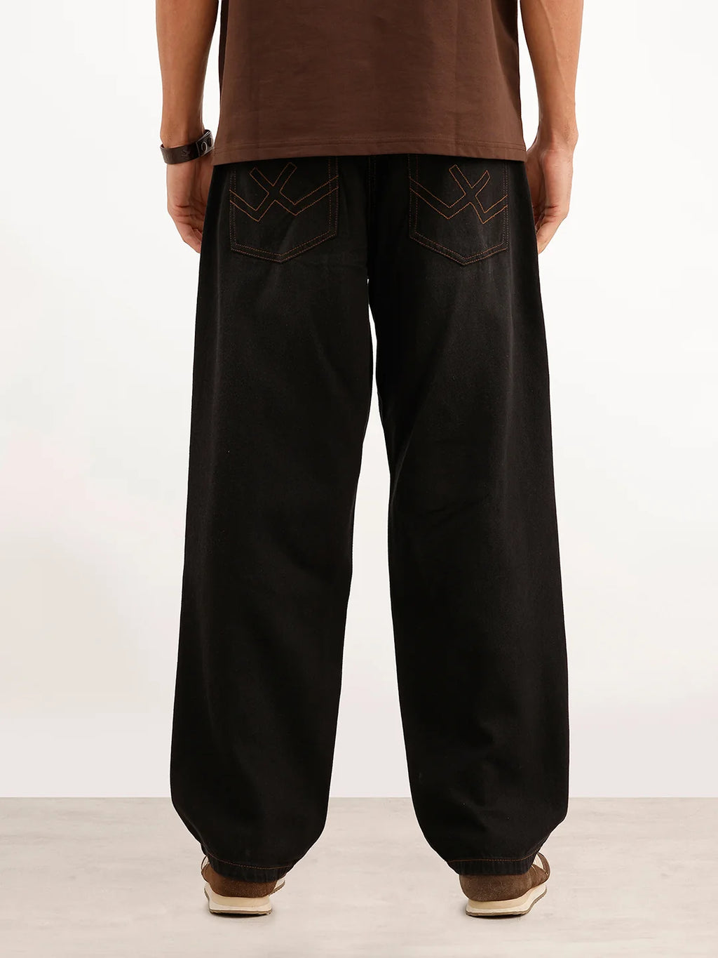Classic Loose Fit Denim Jeans | Black