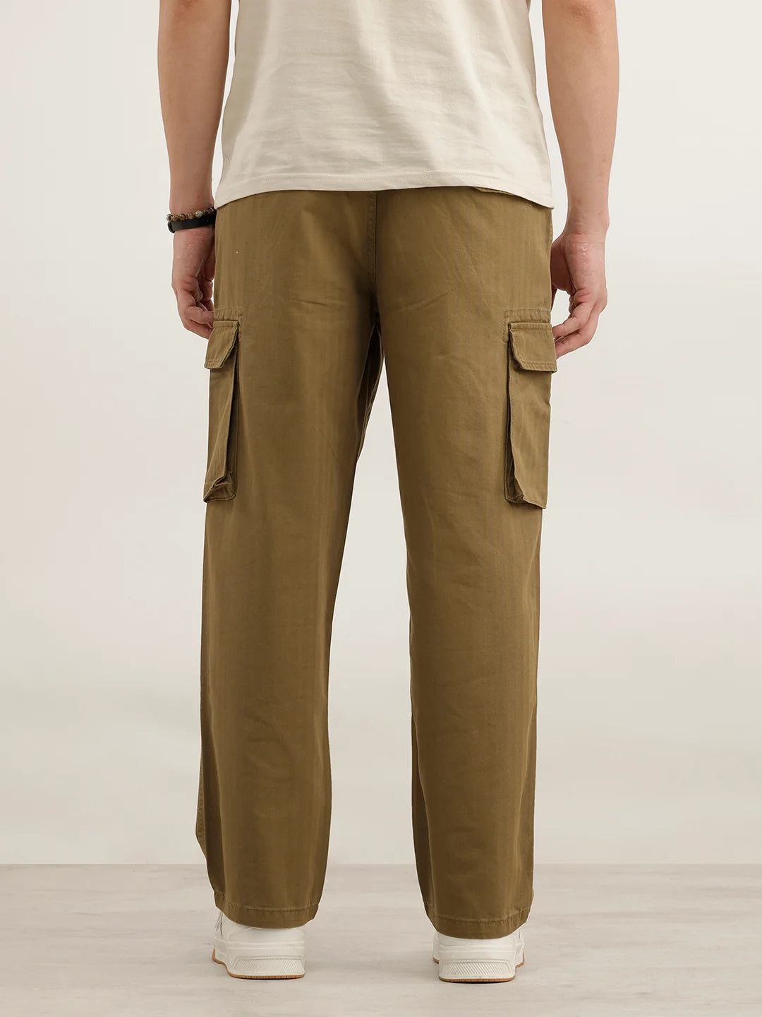 Loose Fit Cargo Trouser | Olive