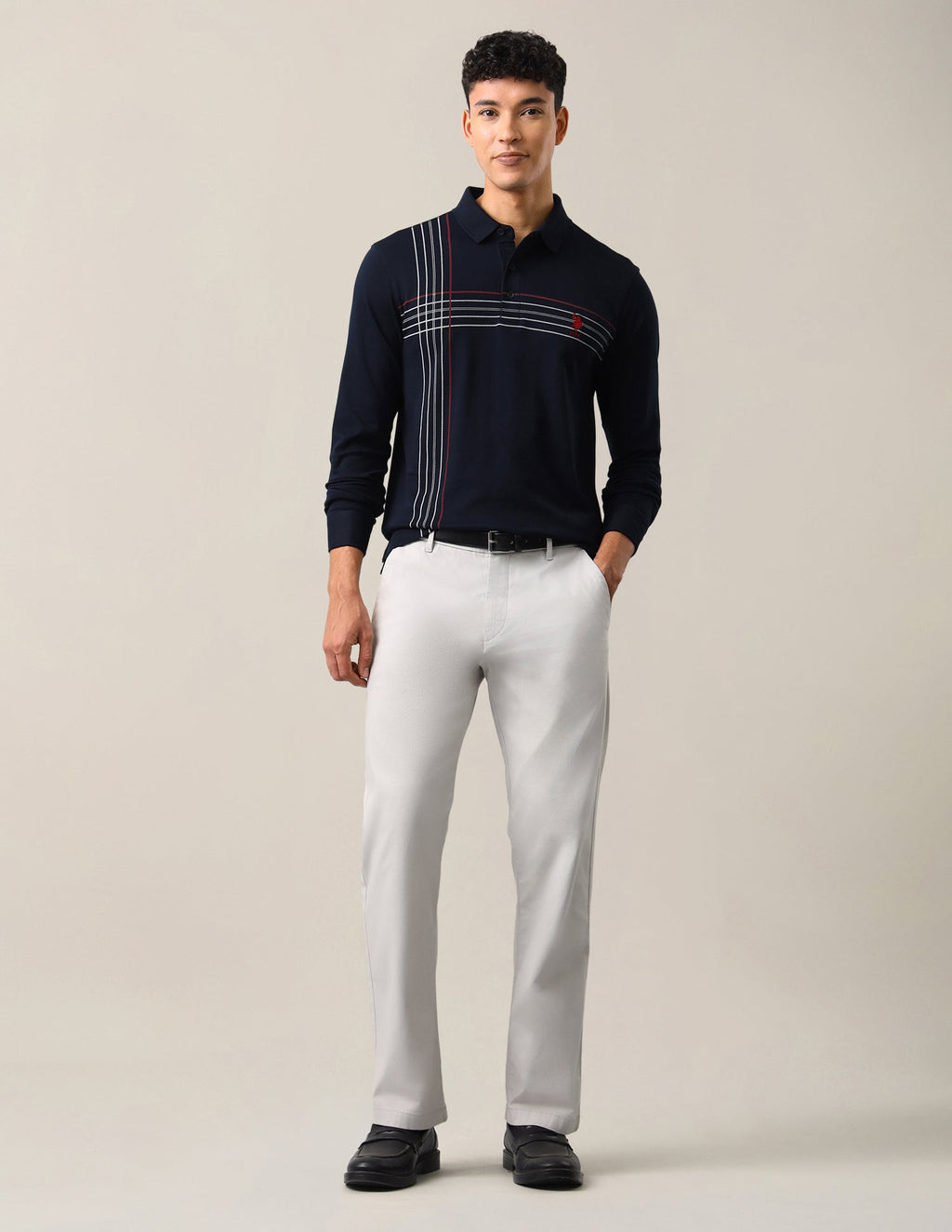 Solid Slim Fit Polo Shirt USP0