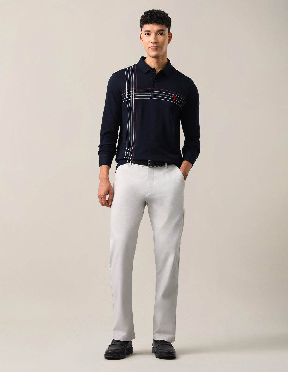 Solid Slim Fit Polo Shirt USP0
