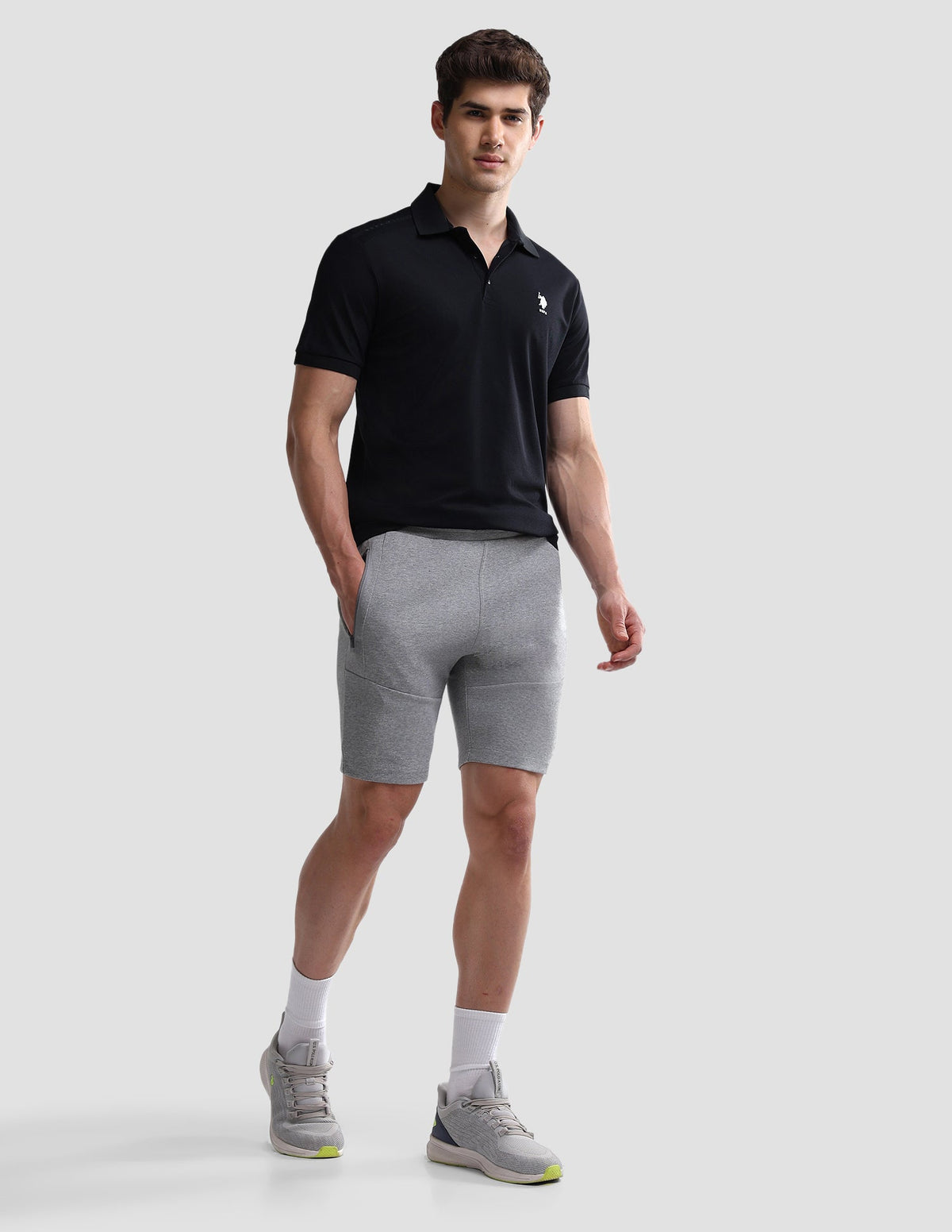 Solid Slim Fit Active Polo Shirt USP0