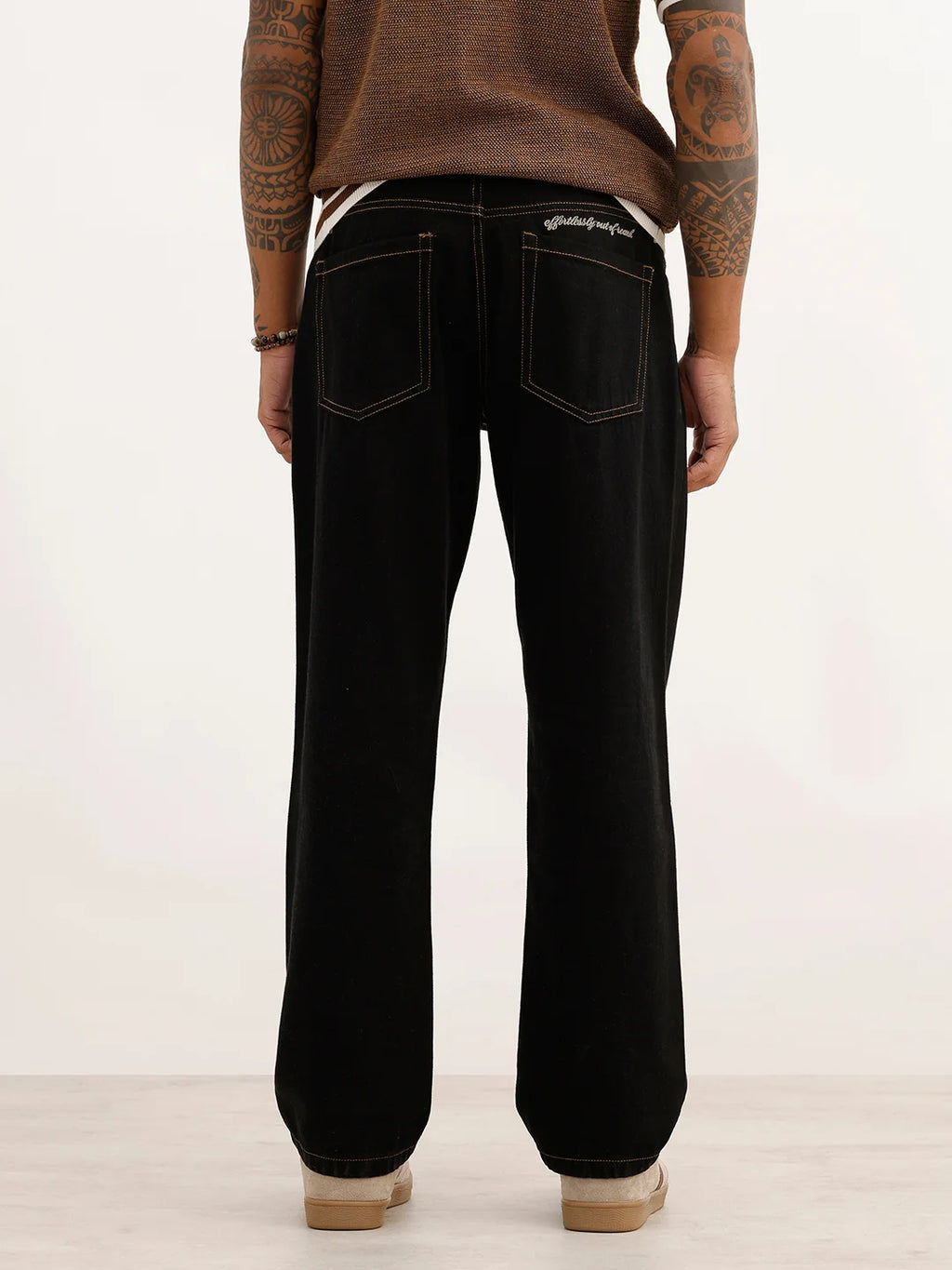 Solid Anti Fit Denim Jeans | Black