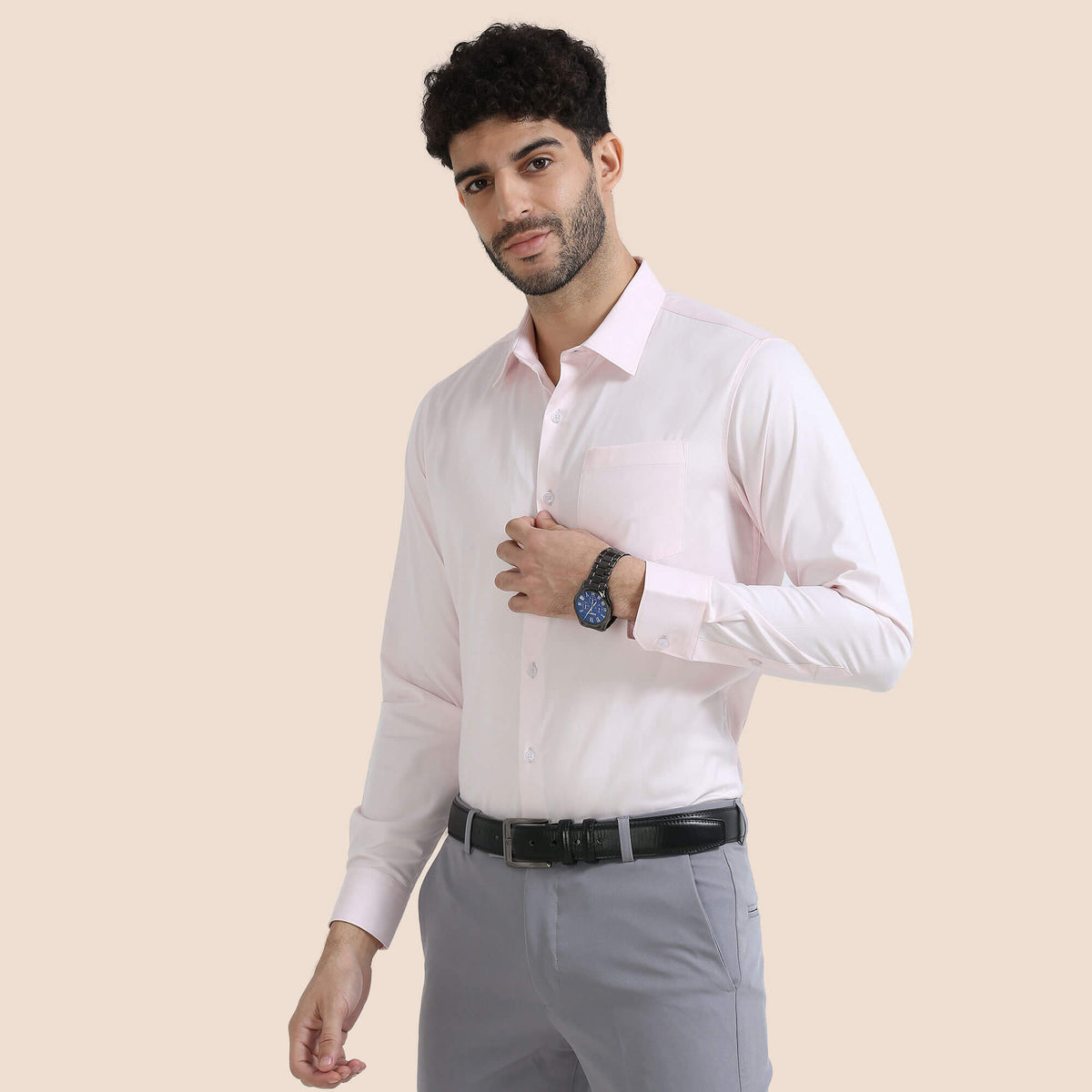 Willow Bamboo Shirt In Dusty Pink