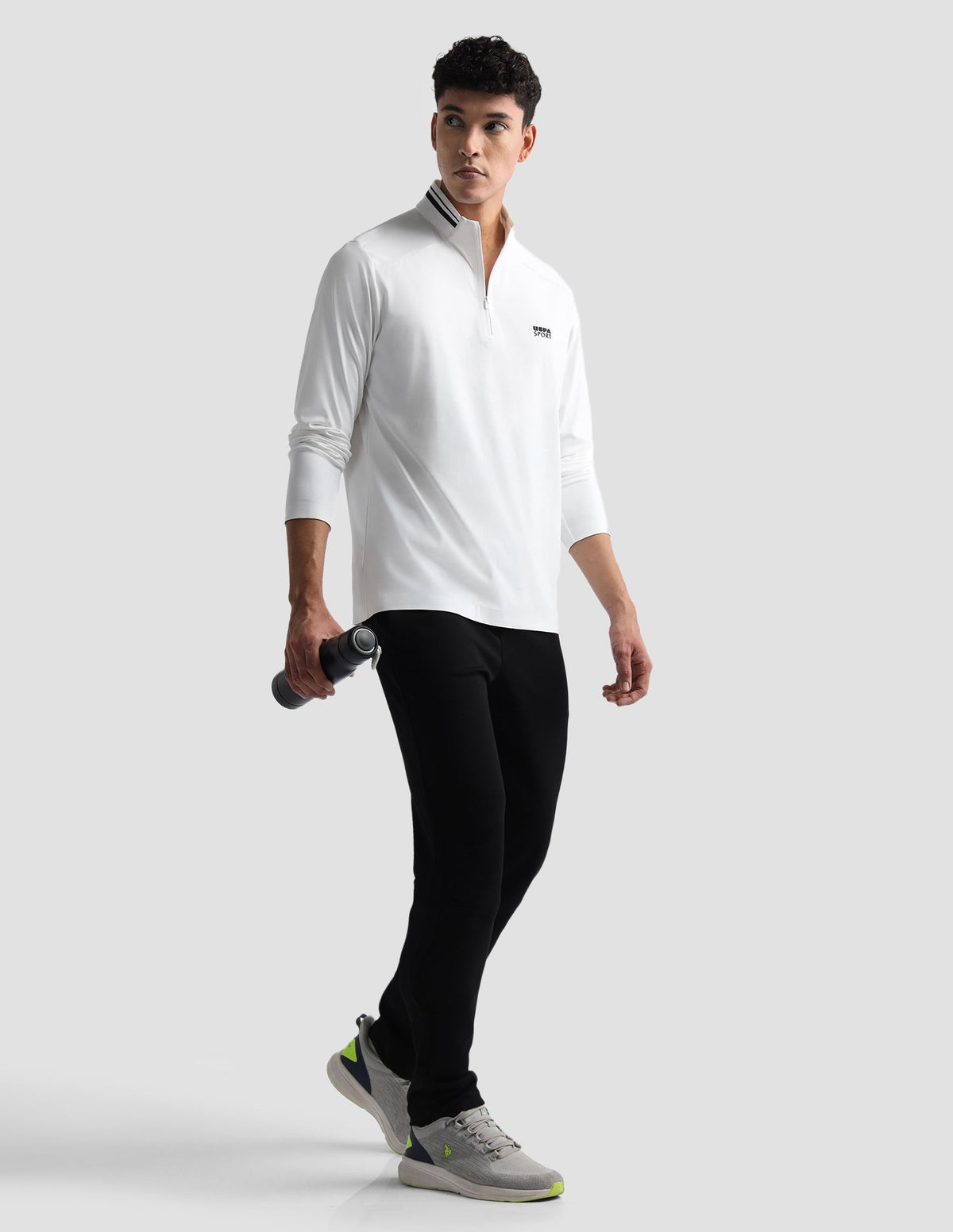 Solid Slim Fit Active Polo Shirt USP0