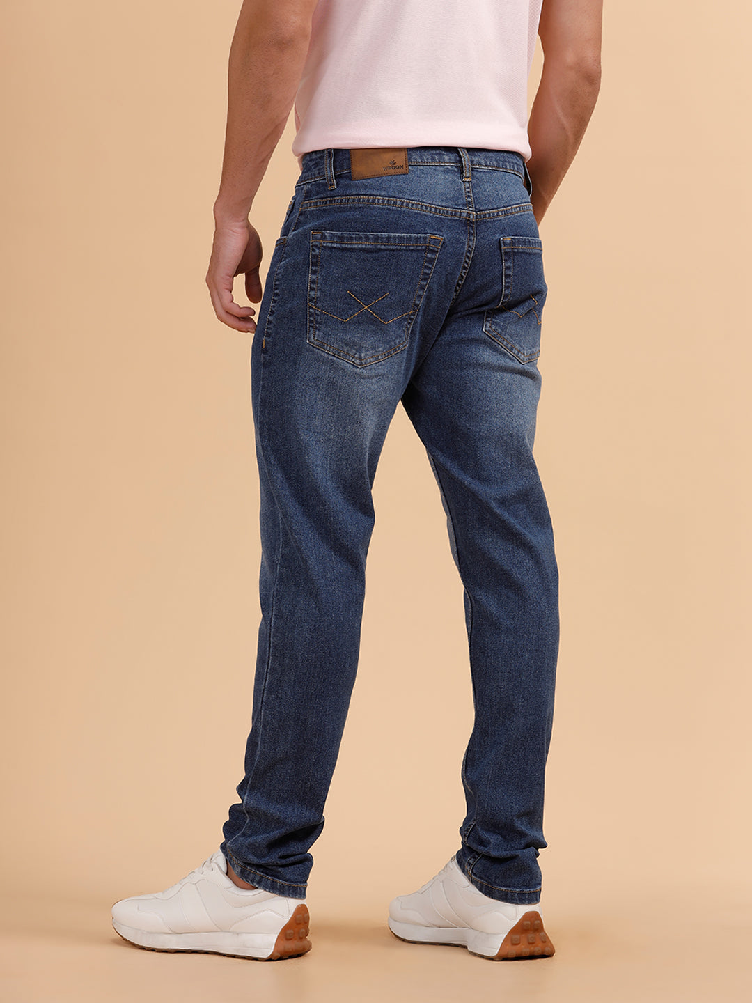 Casual Heavy Fade Slim Fit Jeans | Blue