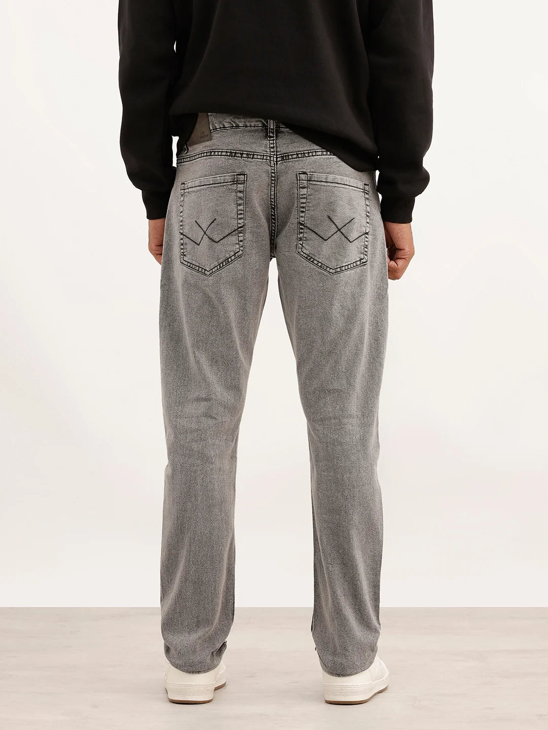 Washed Slim Fit Denim Jeans | Grey
