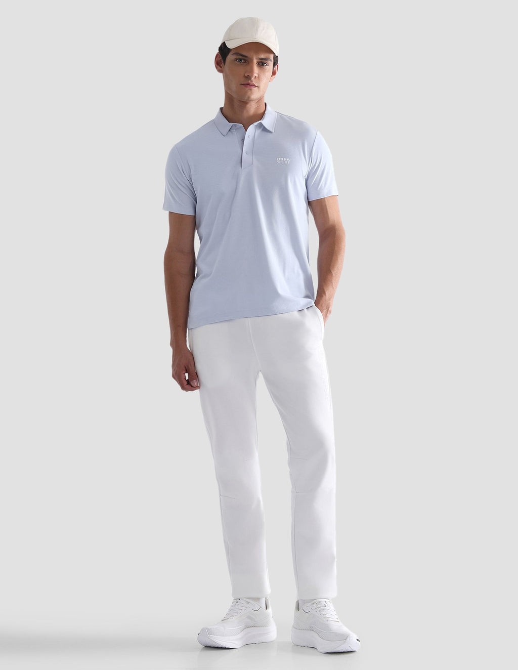 Solid Slim Fit Active Polo Shirt USP0