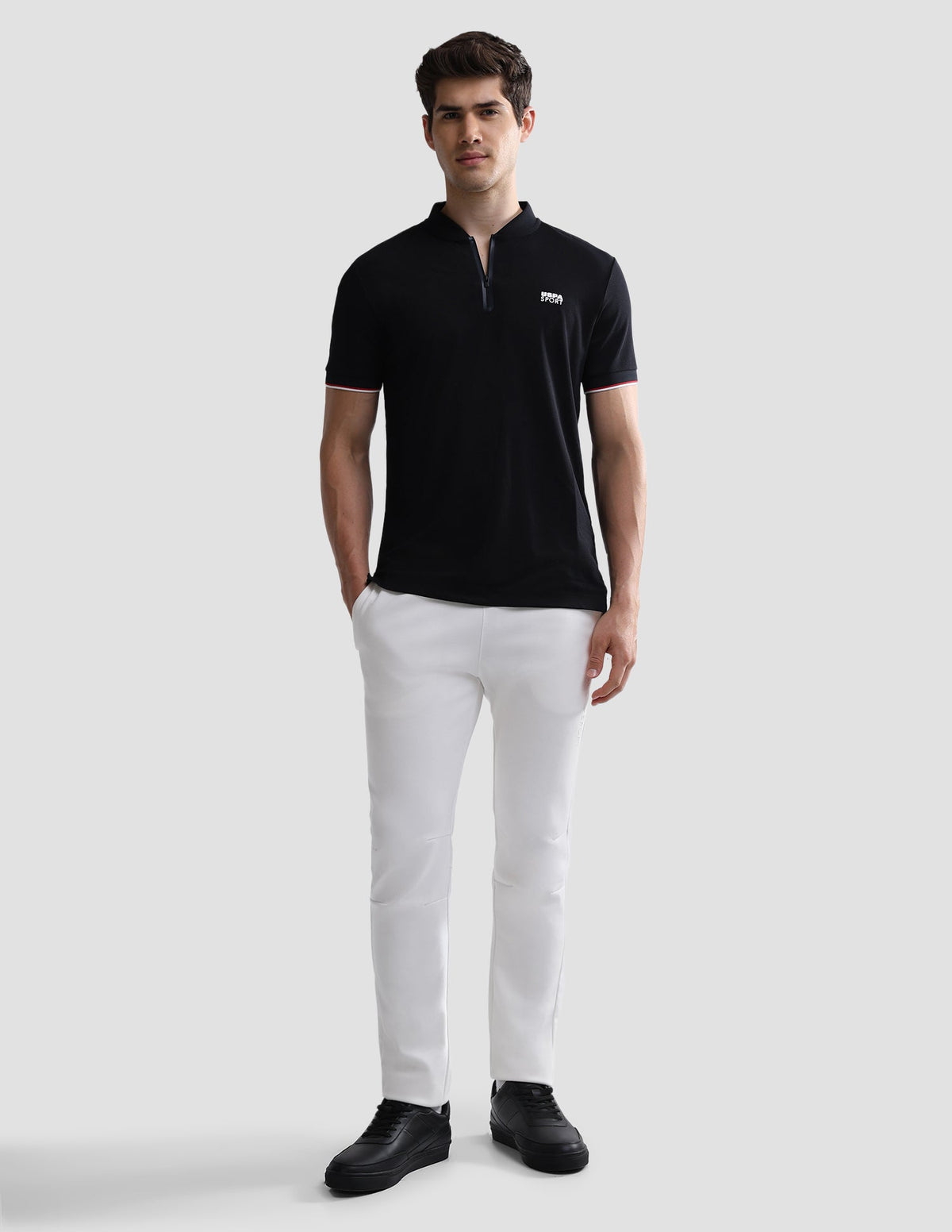 Solid Slim Fit Active Polo Shirt USP0