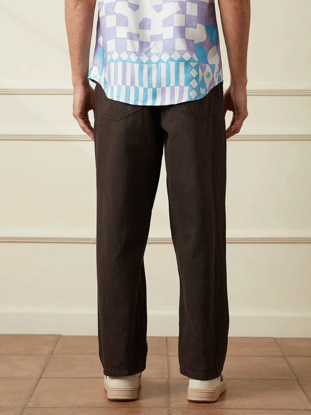 Casual Loose Fit Jeans | Brown
