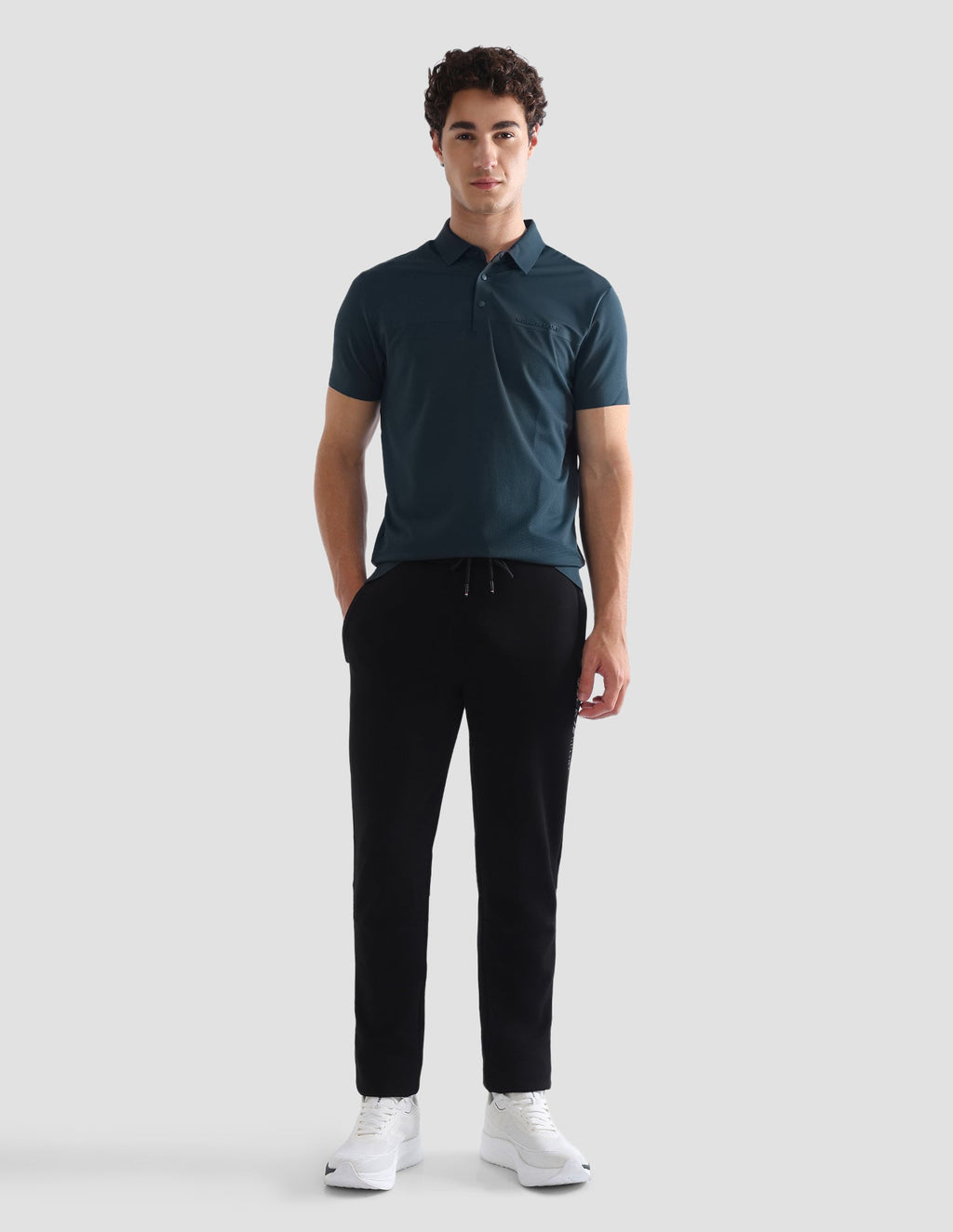 Solid Slim Fit Active Polo Shirt USP0