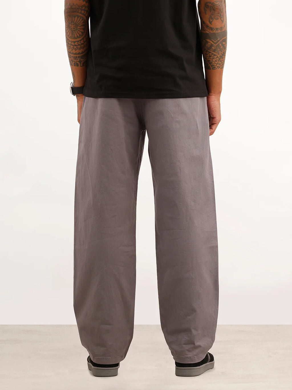 Solid Loose Fit Trouser | Dark Grey