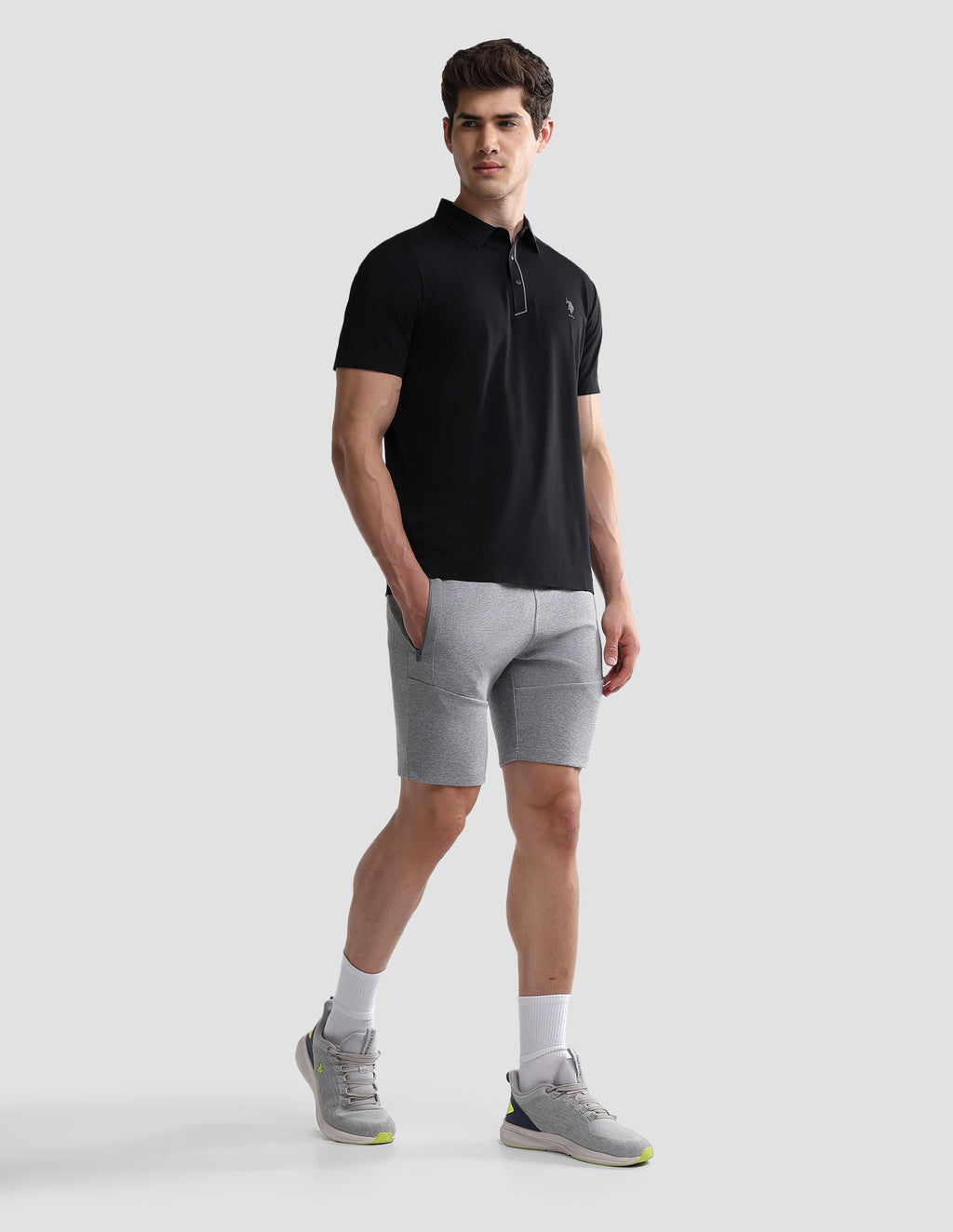 Solid Slim Fit Active Polo Shirt USP0