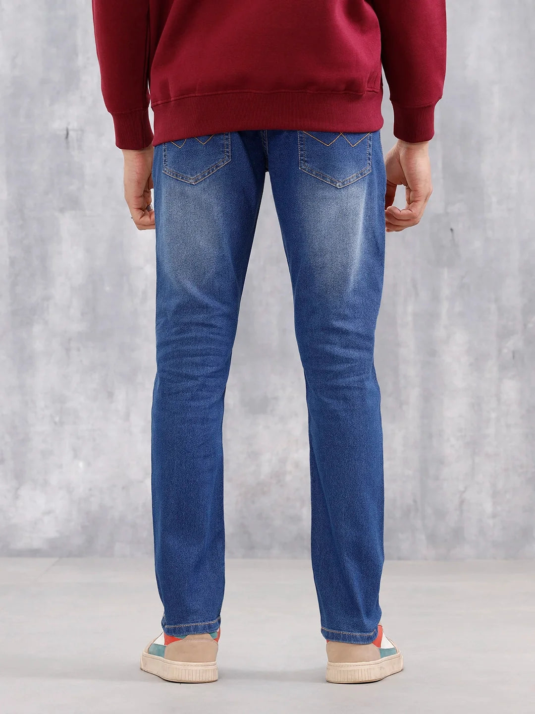 Men's Casual Slim Fit Jeans | Med Stone