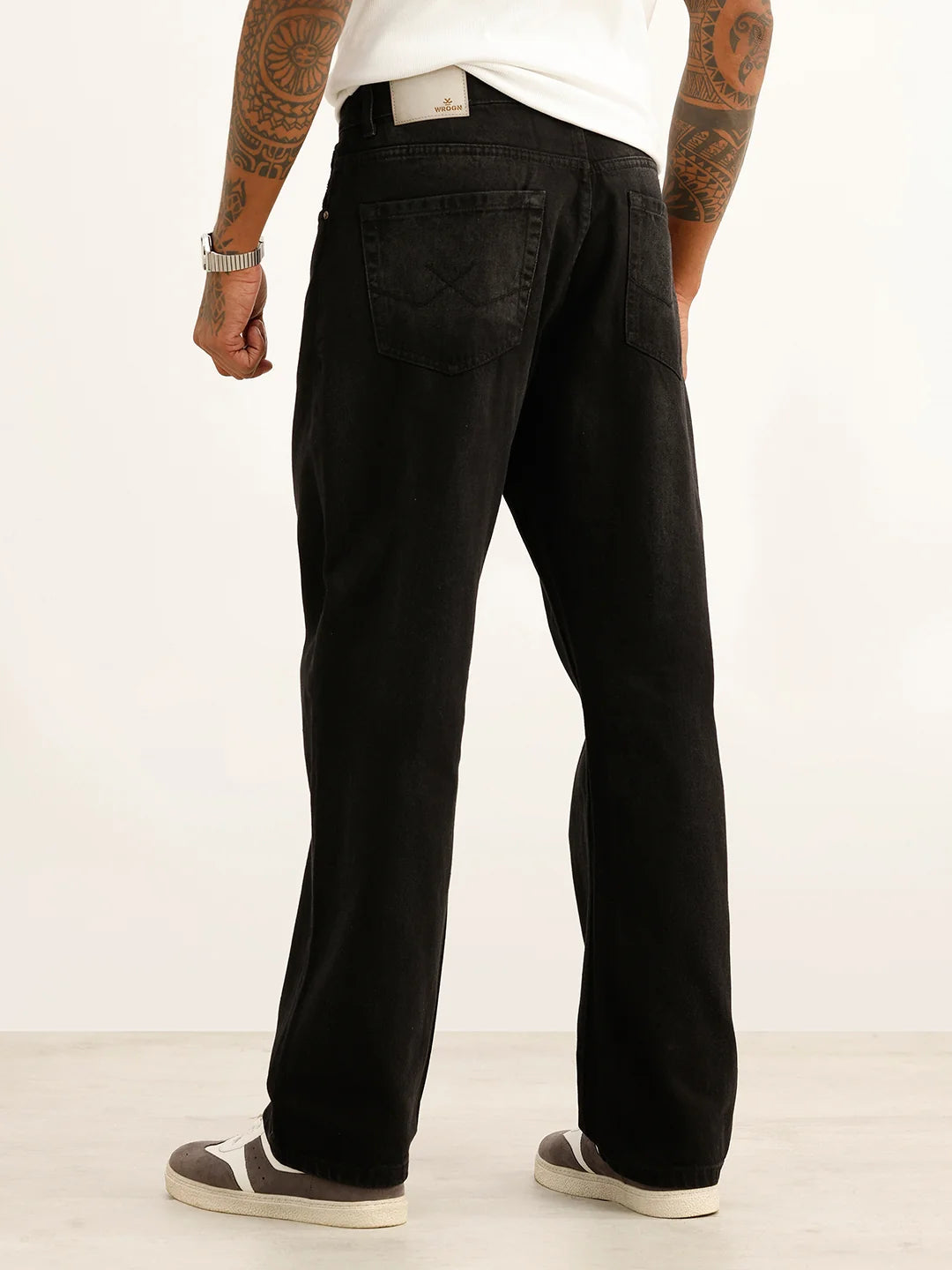 Washed Anti Fit Denim Jeans | Black