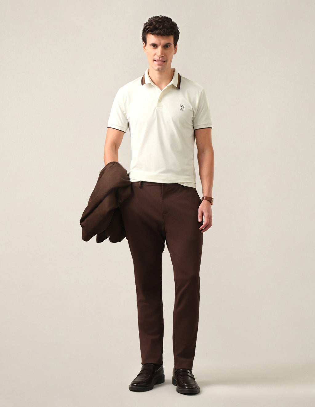 Solid Slim Fit Polo Shirt USP0