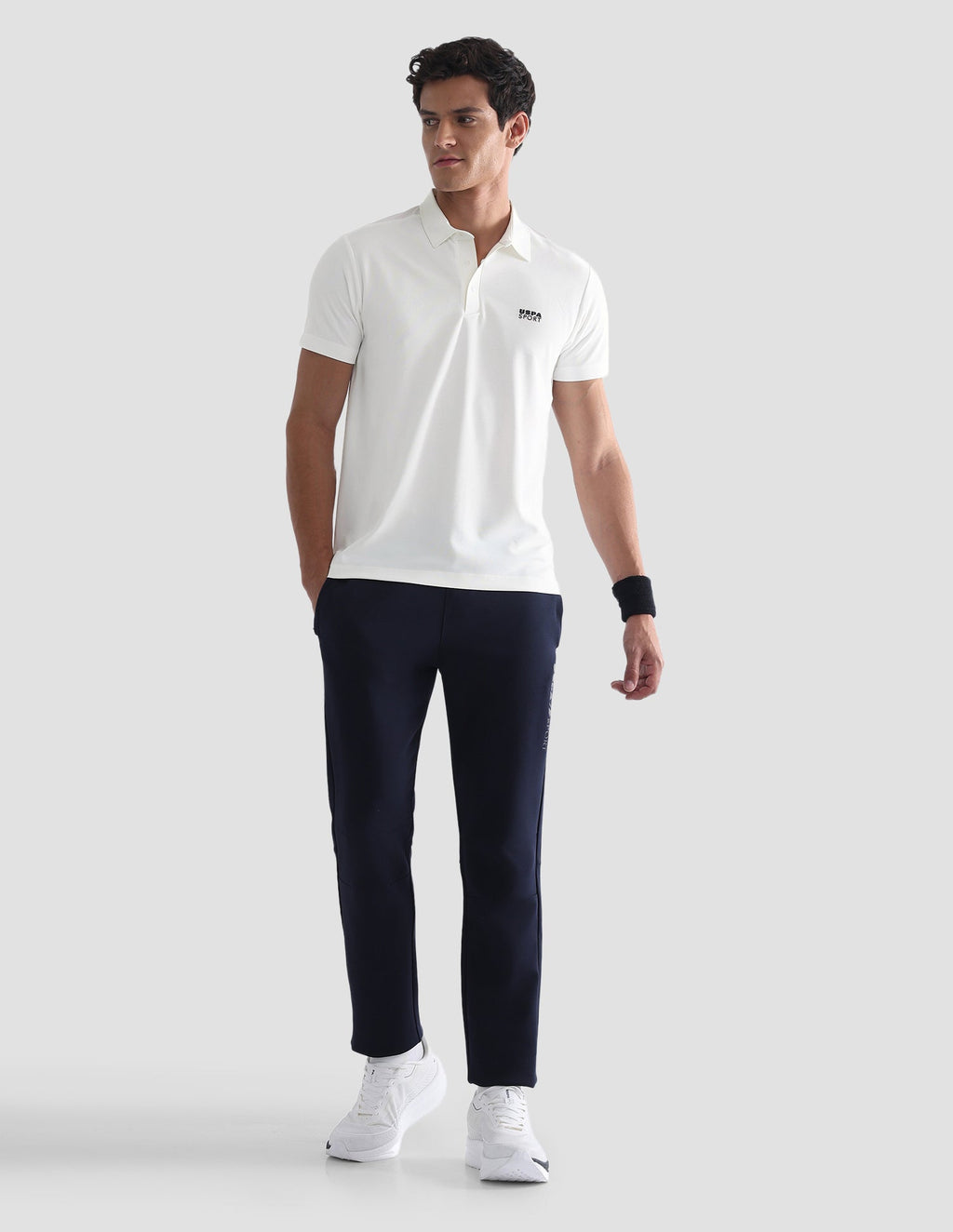 Solid Slim Fit Active Polo Shirt USP0