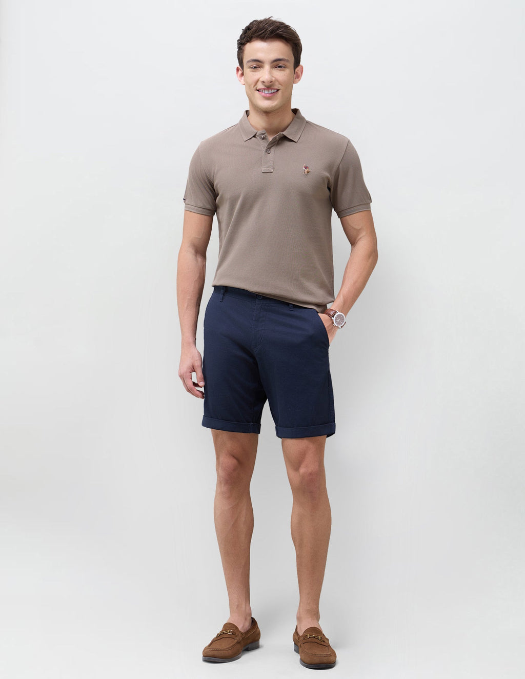 Solid Slim Fit Polo Shirt USP0