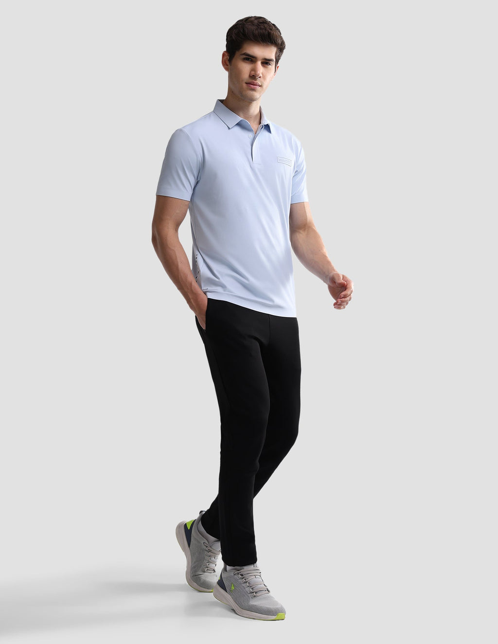 Solid Slim Fit Active Polo Shirt USP0