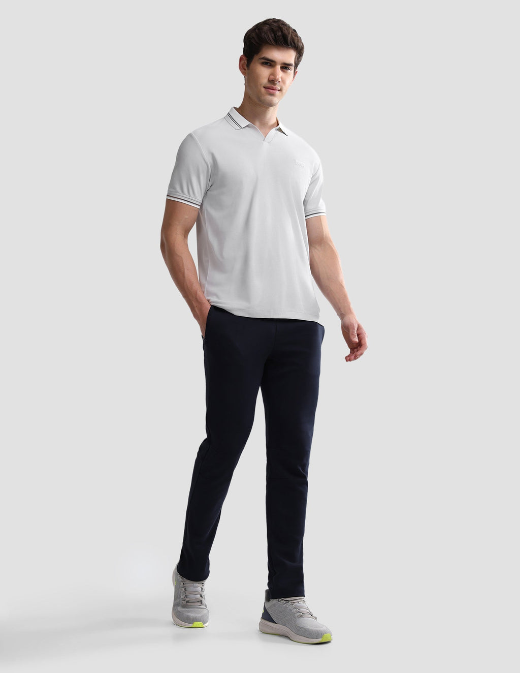 Solid Slim Fit Active Polo Shirt USP0