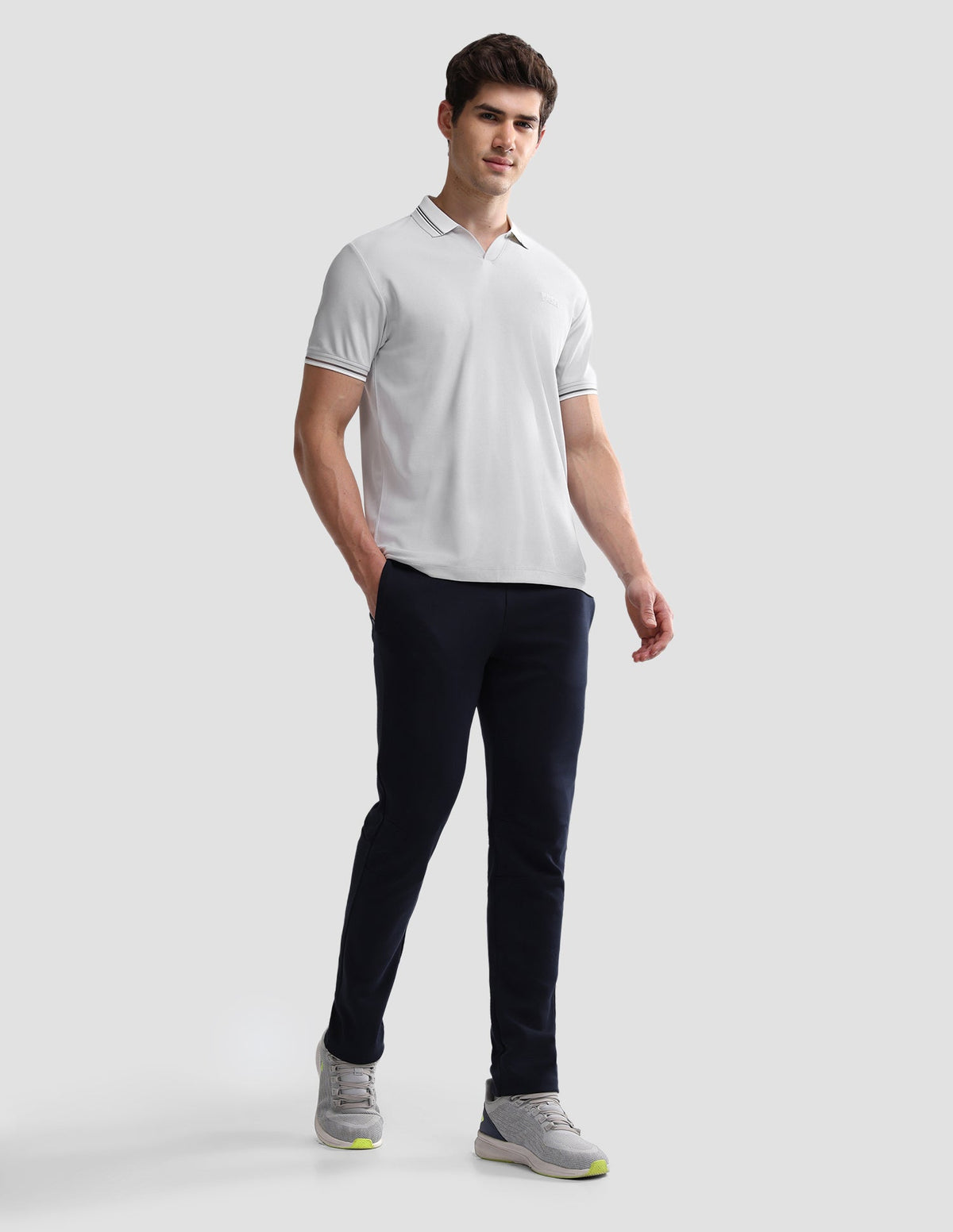Solid Slim Fit Active Polo Shirt USP0