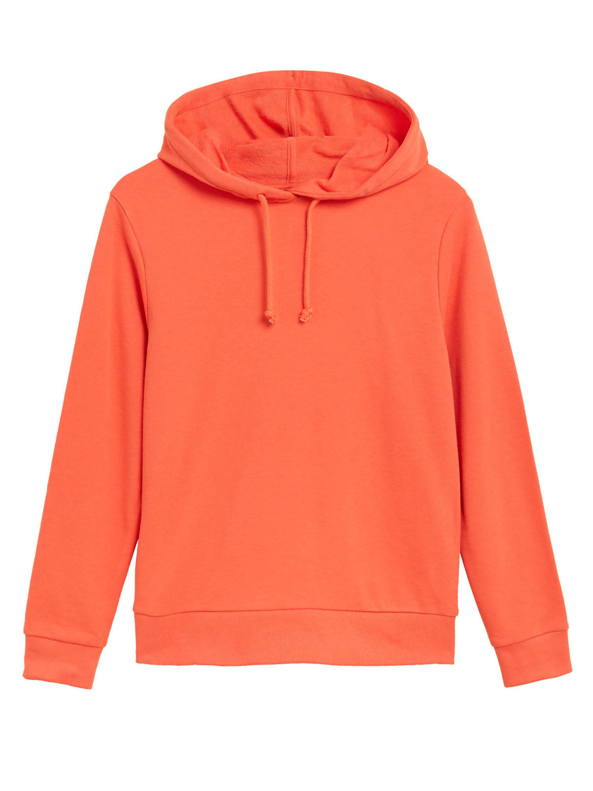 Cotton Mix Plain Hooded Orange Hoodie | HD56 - view 2