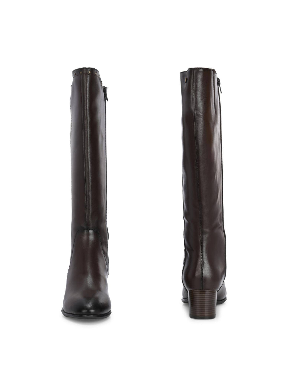 Brown Women Mid Heel Knee Casual Boots | BT61 - view 5