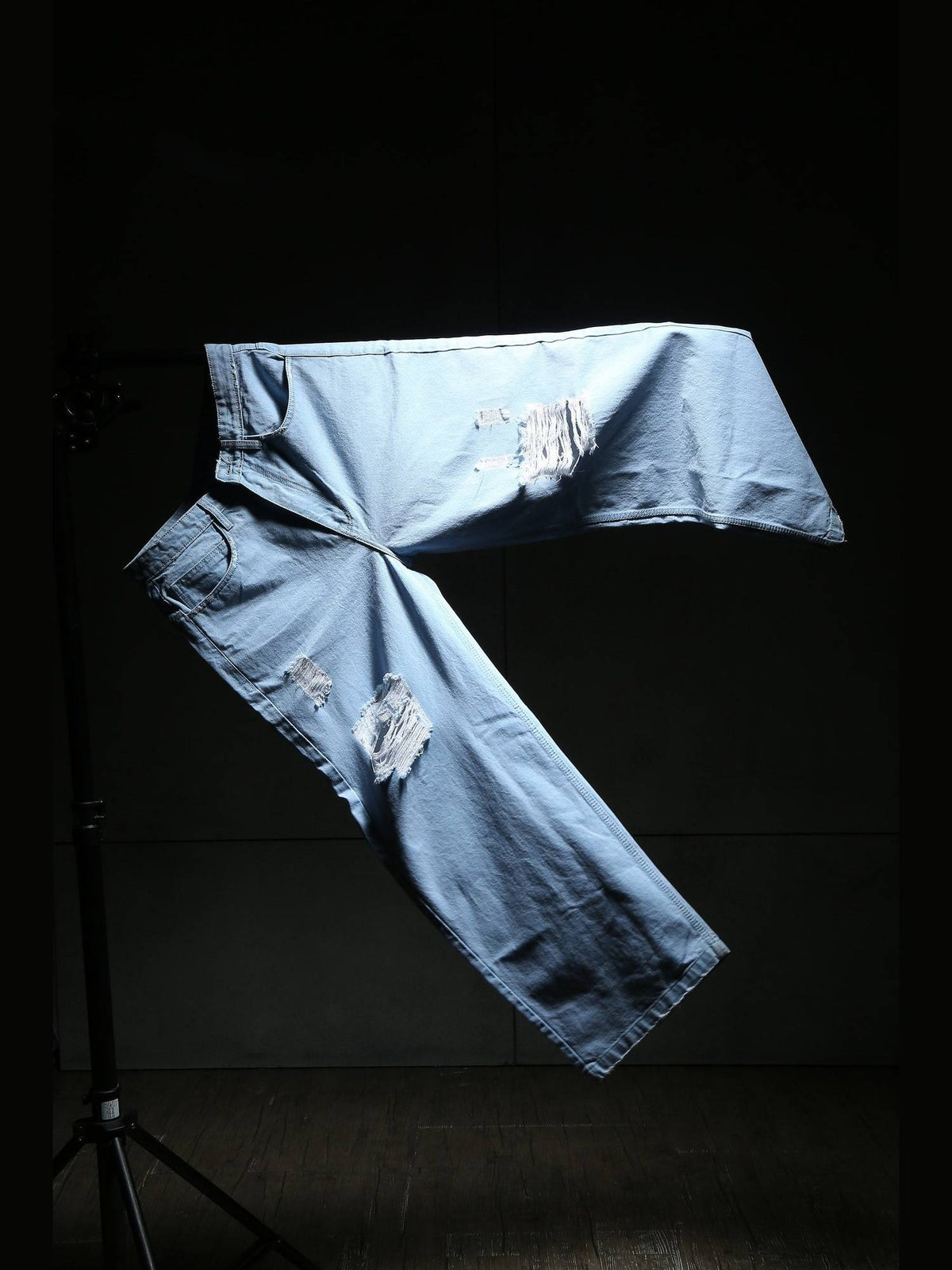 Distressed Blue Baggy Jeans | RF89 - view 5