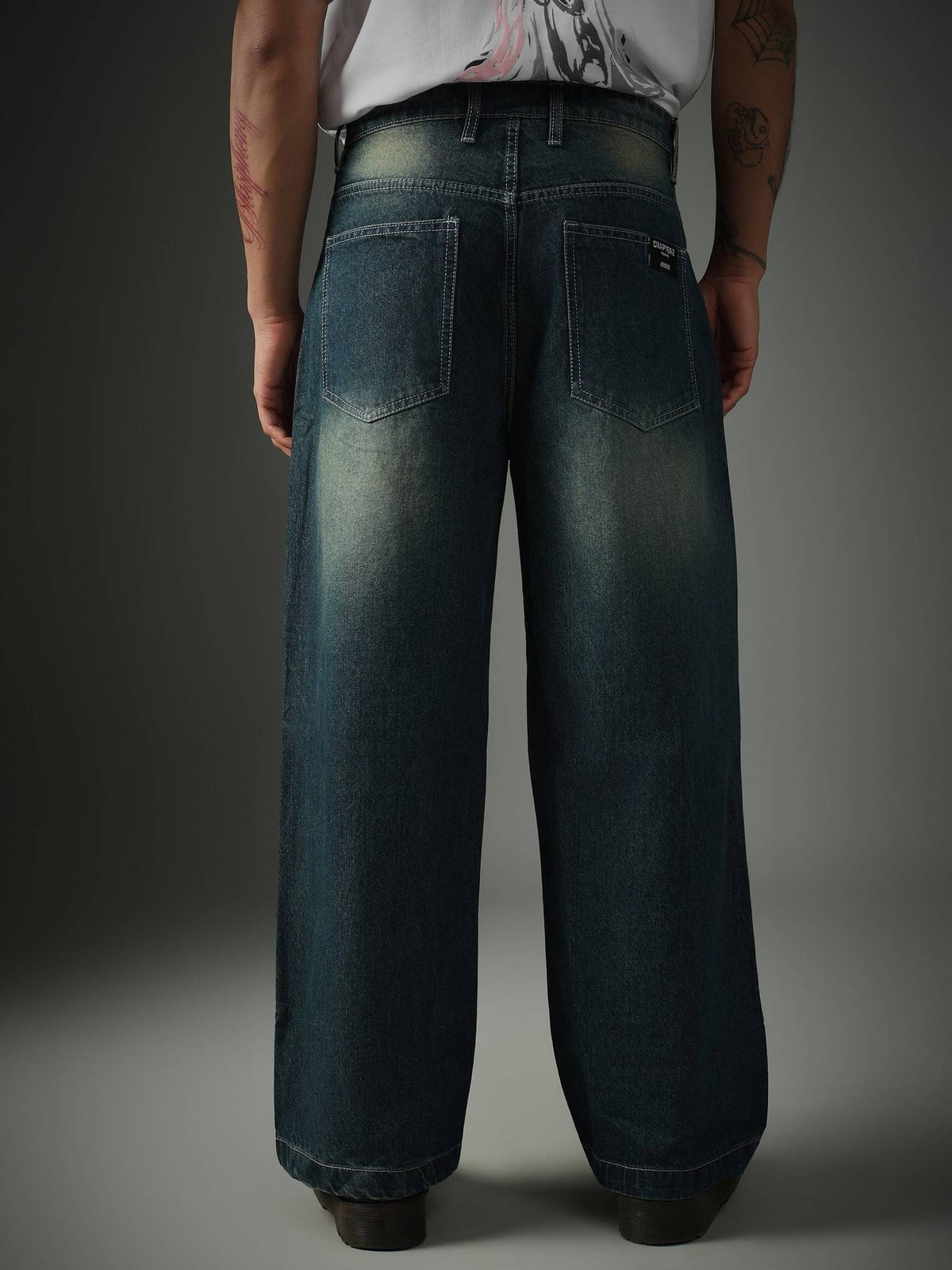 Blue Retro Jeans Jeans | RF89 - view 4