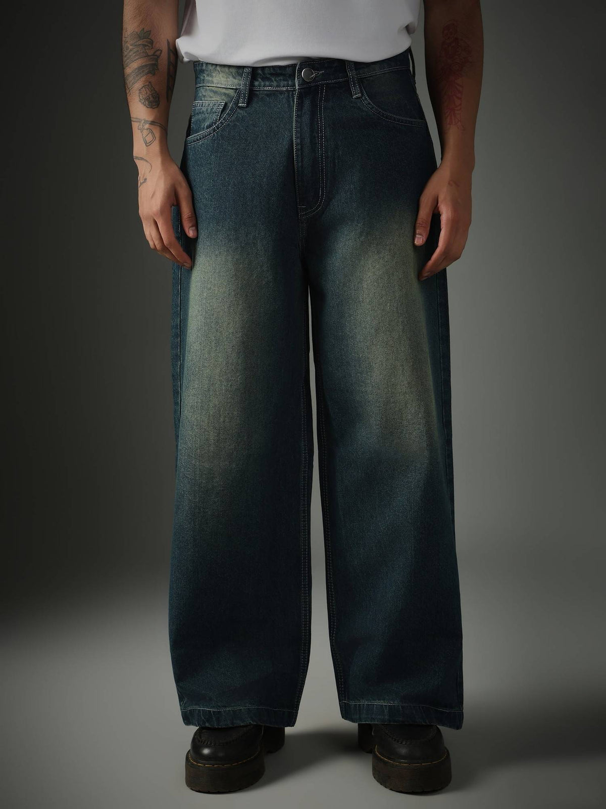 Blue Retro Jeans Jeans | RF89 - view 1
