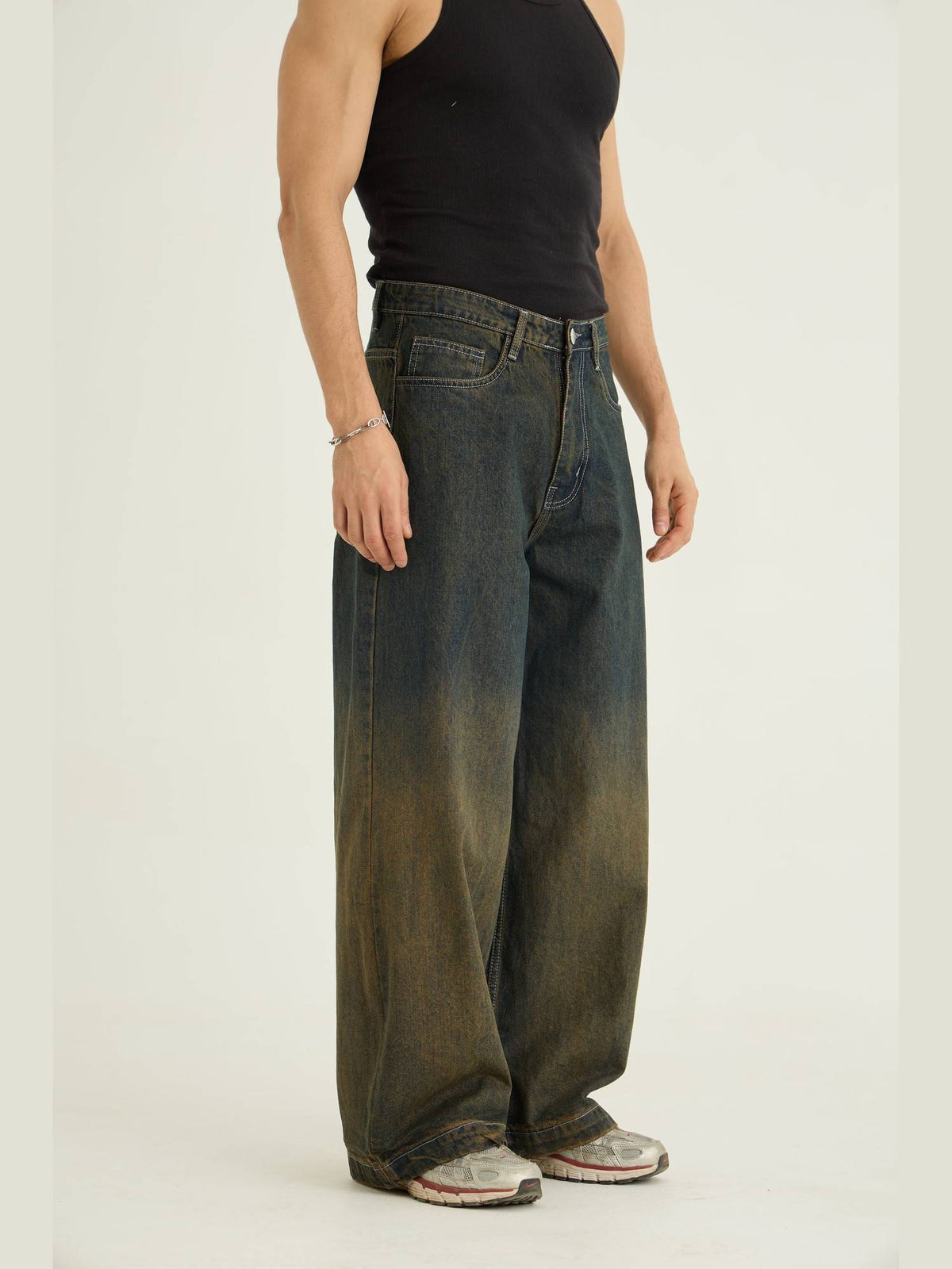 Ombre Wash Black Jeans | RF89 - view 3