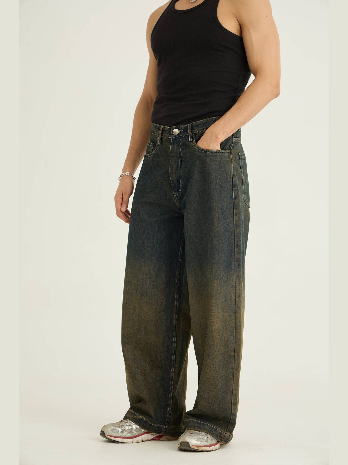 Ombre Wash Black Jeans | RF89 - view 1